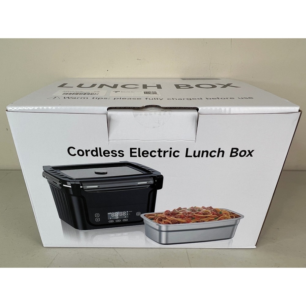 NEW Cordless Electric Lunch Box 2026 20800mAh Rechargeable XL 1.5L Black